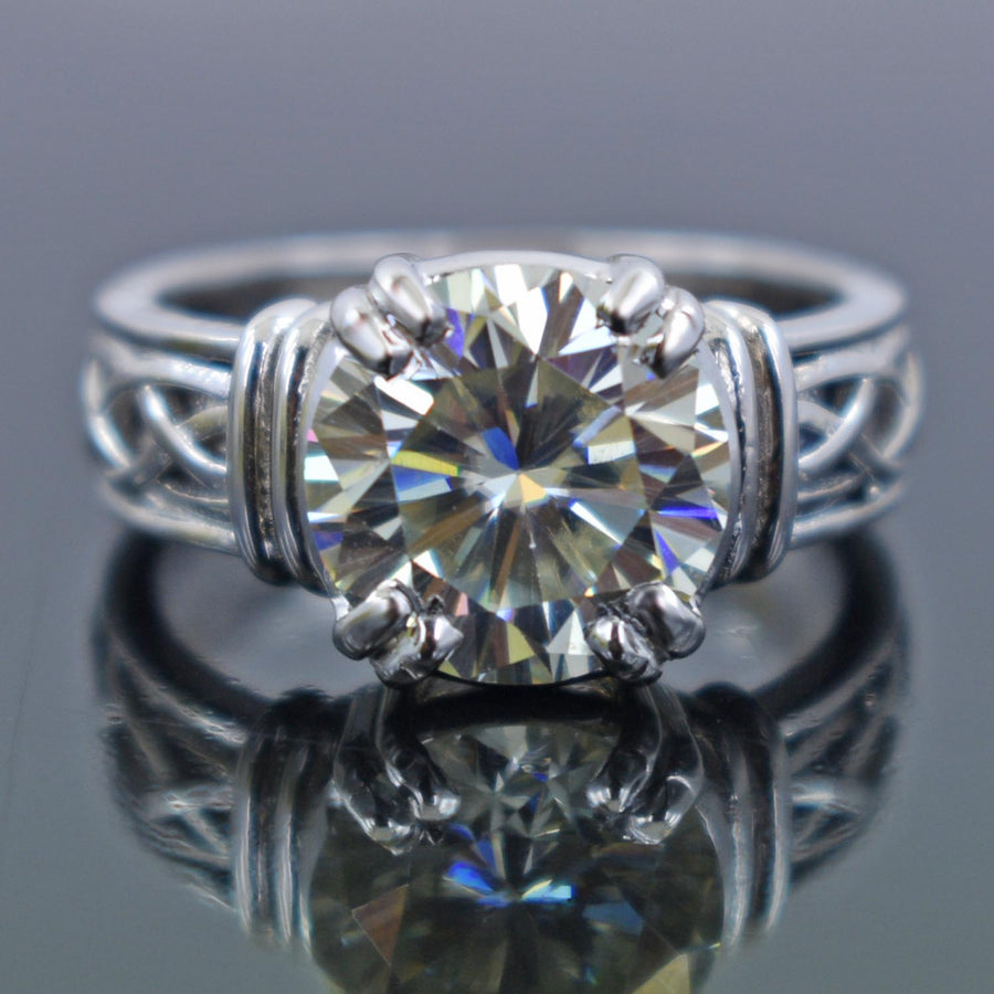 6 Ct Off White Treated Diamond Ring VVS1 Certified ! Engagement Ring,  Wedding | eBay